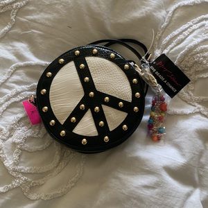 Betsey Johnson Peace Yin Yang Crossbody Bag